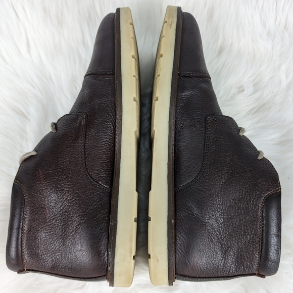 Clark's smooth leather chukkas, men's size 10M, brown - Picture 7 of 9